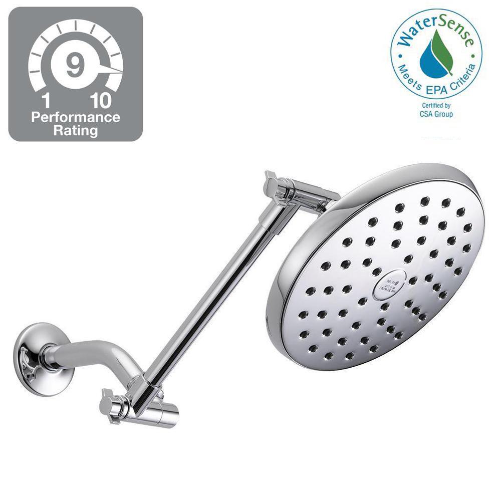 Fixed shower head in chrome