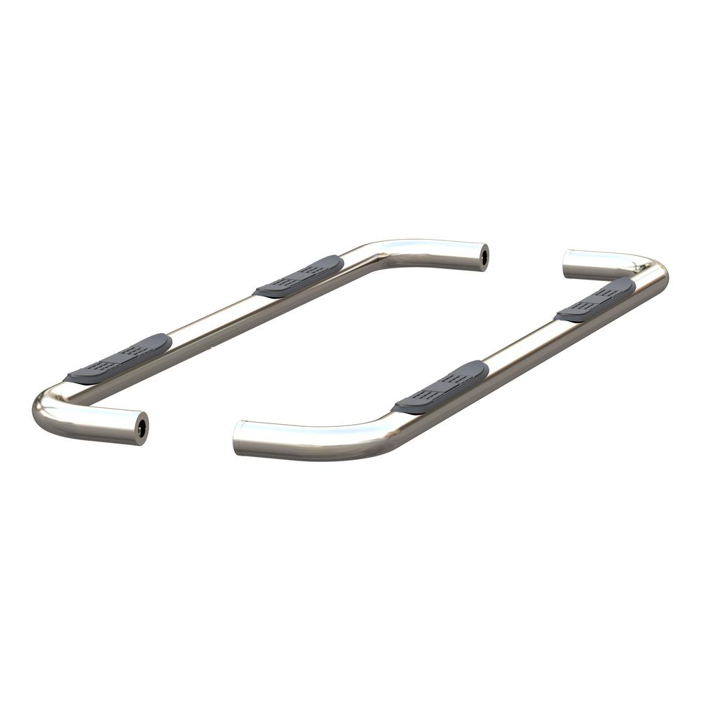 Aries 3" Round Polished Stainless Steel Side Bars2040532 The Home Depot