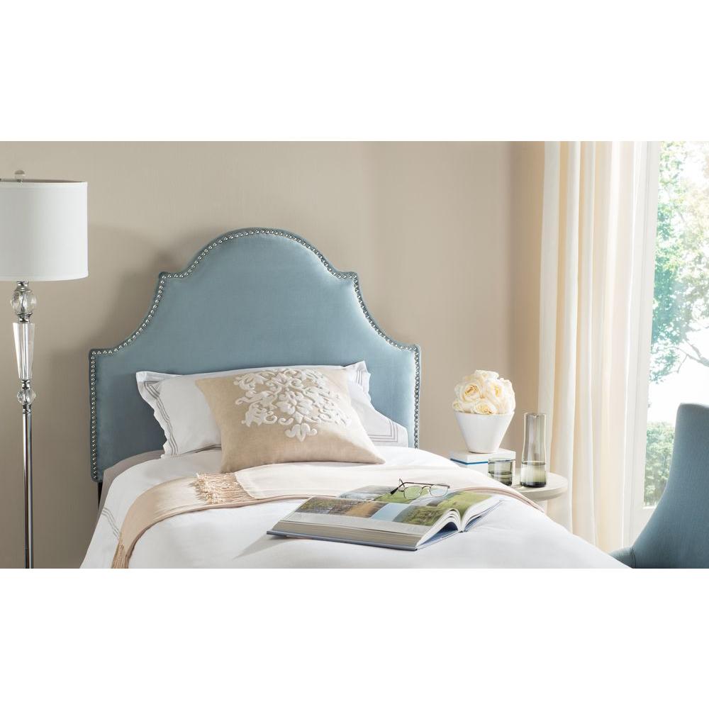 Safavieh Hallmar Wedgwood Blue Twin HeadboardMCR4026E The Home Depot