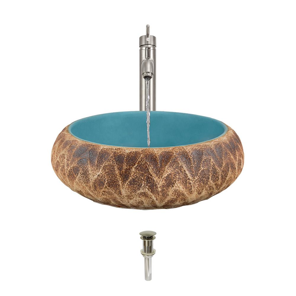 Light Brown Vessel Sinks Bathroom Sinks The Home Depot