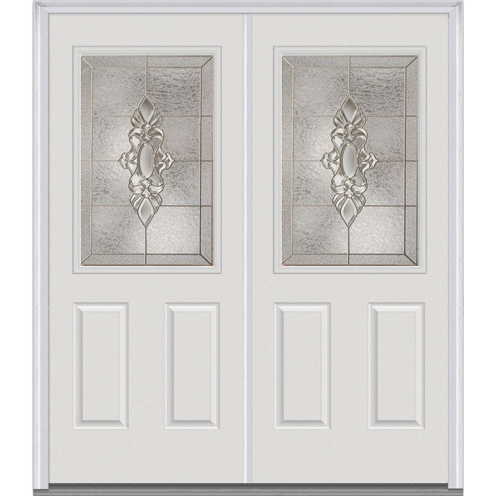 Mmi Door 64 In X 80 In Heirlooms Right Hand Inswing 1 2 Lite