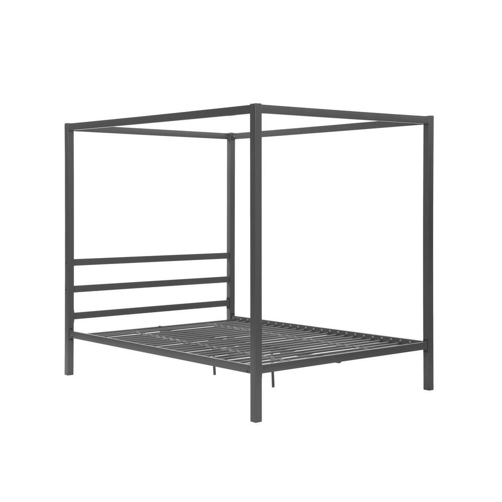 Dhp Rory Metal Canopy Grey Queen Size Bed Frame De23556 The Home