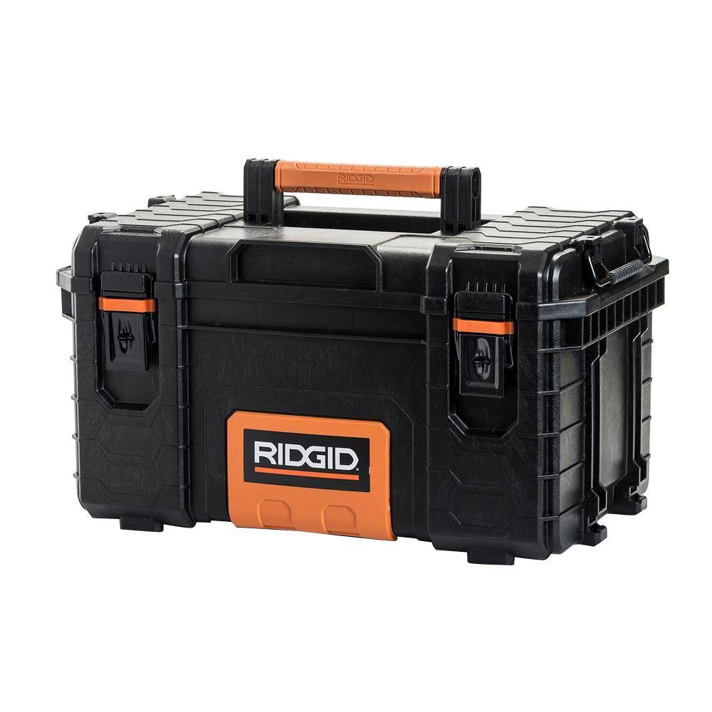 RIDGID 22 in. Pro Tool Box, Black-222570 - The Home Depot