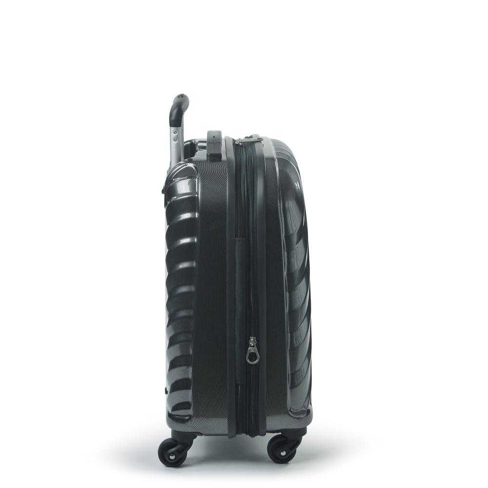 silver hard luggage