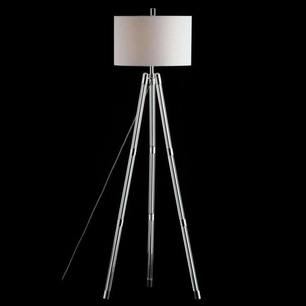 Tripod Metal Crystal Led Floor Lamp, Surveyor Style Floor Lamps