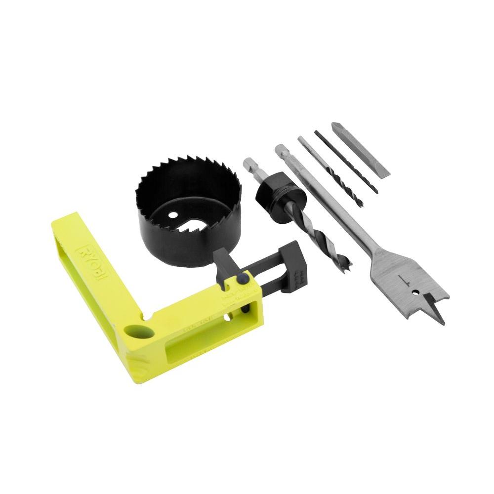 Ryobi Wood Metal Door Lock Installation Kit A99dlk4 The Home Depot