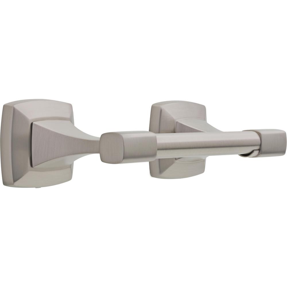 Delta Portwood Pivoting Toilet Paper Holder in SpotShield Brushed