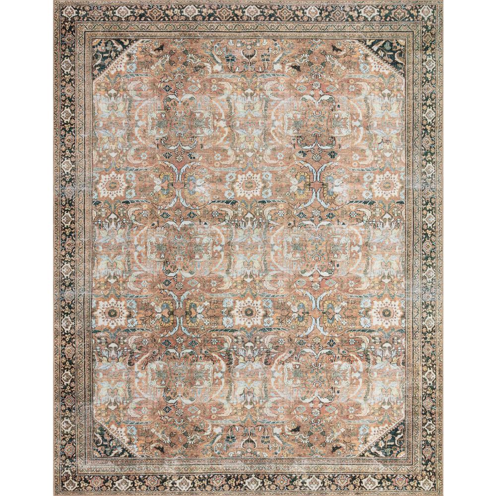 7 ft. 6 in. x 9 ft. 6 in. LOLOI II Wynter Auburn/Multi Traditional 100% Polyester Pile Runner Rug, AUBURN / MULTI