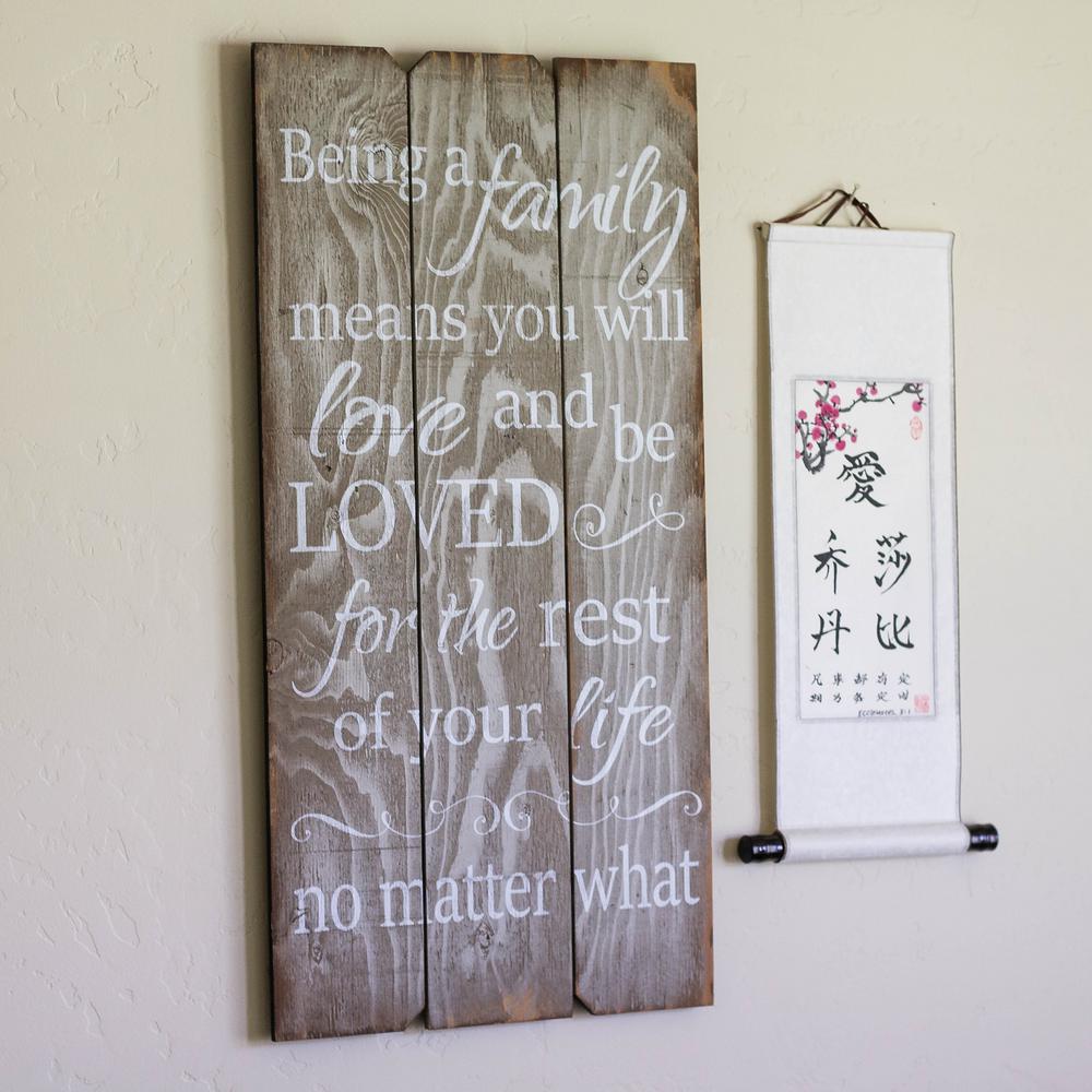 Wood Sign Wall Signs Wall Decor The Home Depot