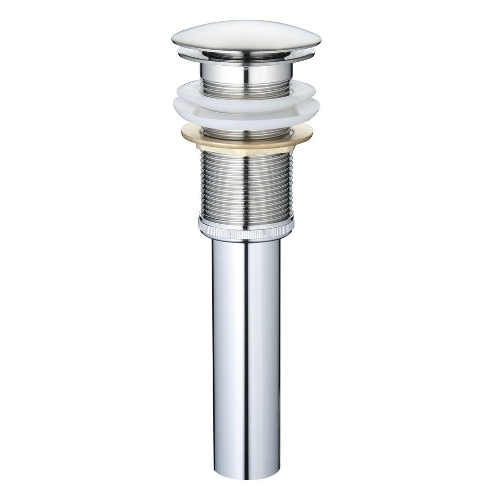 Yosemite Home Decor 1 5 In Pop Up Drain Embly Brushed Nickel Pop Up Drain Embly In Brushed Nickel Without Overflow