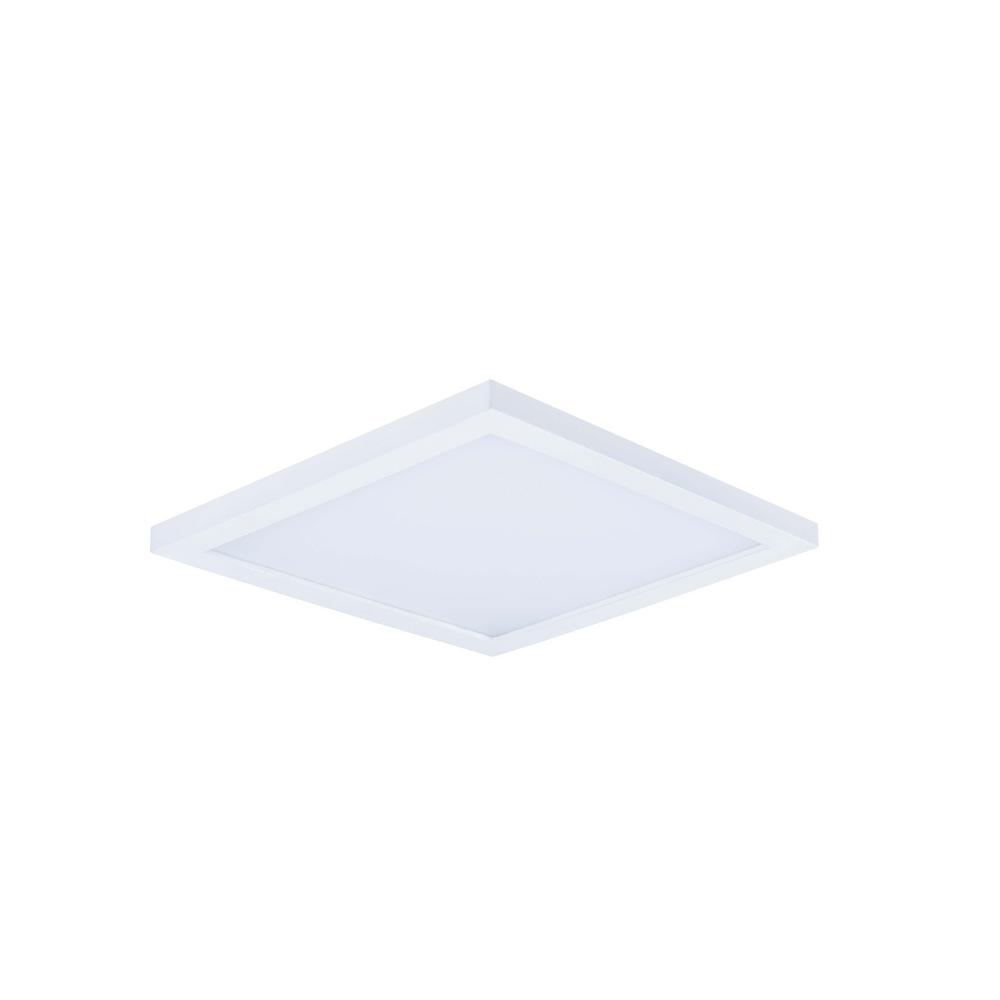 Maxim Lighting Wafer 9 in. White Integrated LED Flushmount Light