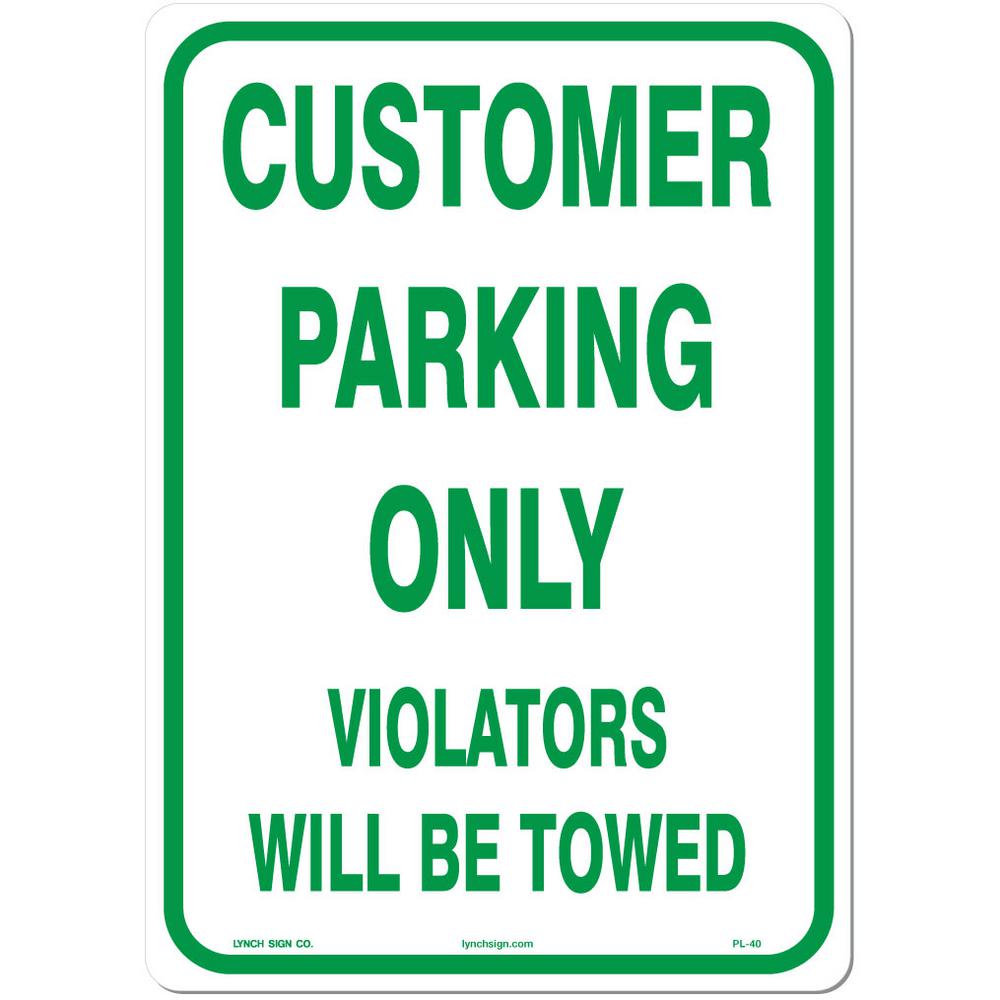 Lynch Sign 14 in. x 10 in. Reserved Parking Only Sign Printed on ...