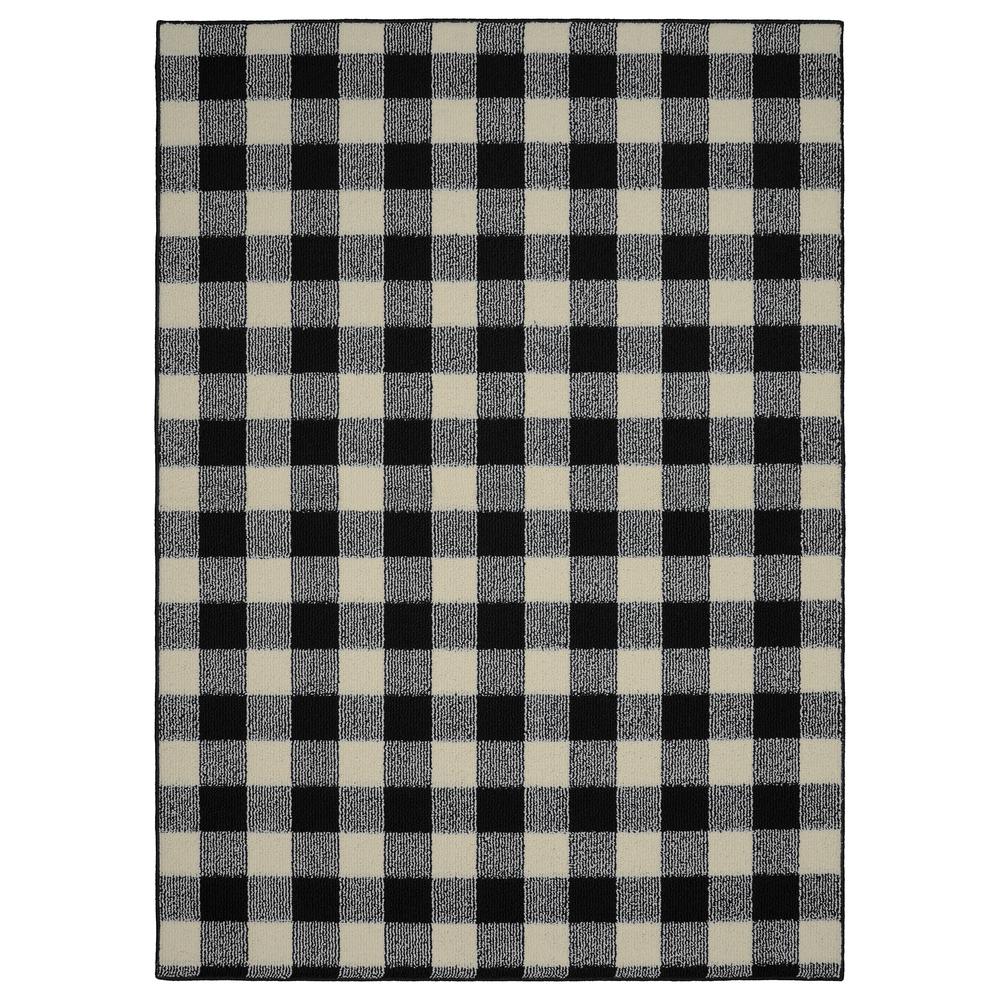 Garland Rug Country Living Black Ivory 5 Ft X 7 Area Garland Rug Country Living Black Ivory