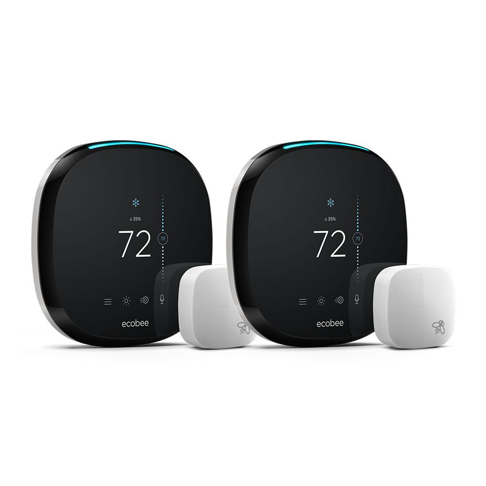 thermostat programmable thermostats smart ecobee bundle value vb eb depot heating