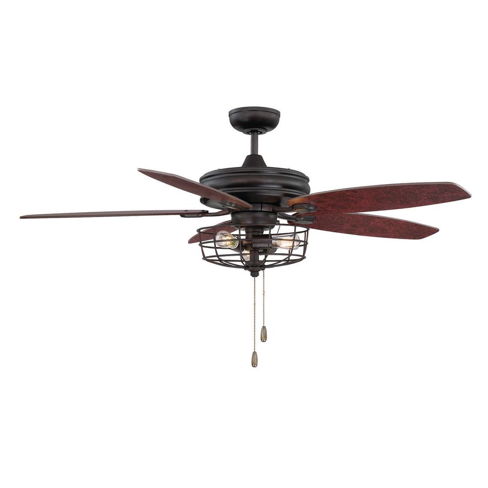 Filament Design 52 In Oil Rubbed Bronze Ceiling Fan With