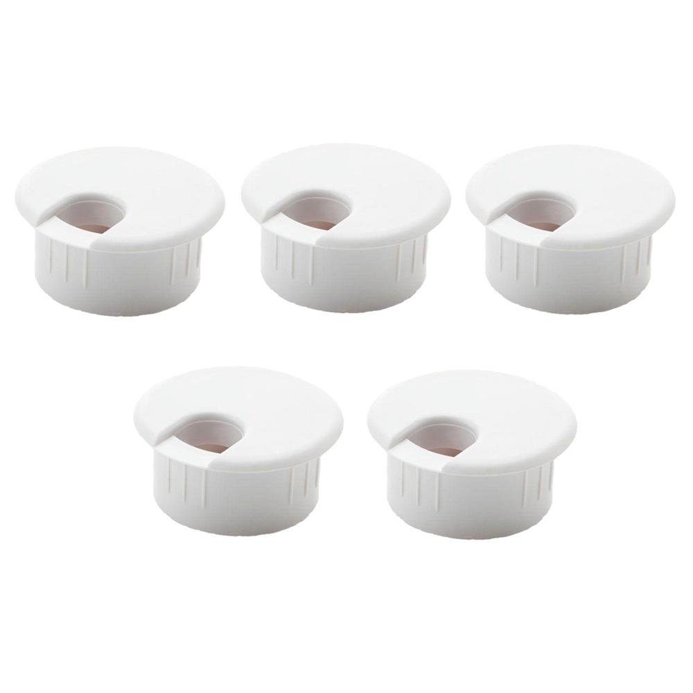 Commercial Electric 2 In Furniture Hole Cover White 5 Pack