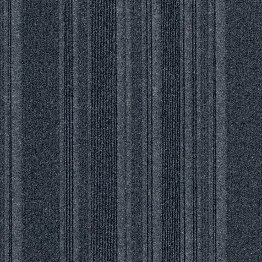 Foss Premium Self Stick First Impressions Barcode Ocean Blue 24 In X Carpet Tile 15 Tiles 60 Sq Ft Case