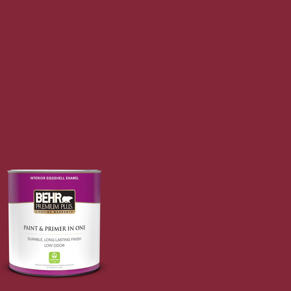Behr Marquee 1 Gal Black One Coat Hide Eggshell Enamel Interior Paint And Primer In One 245301 The Home Depot