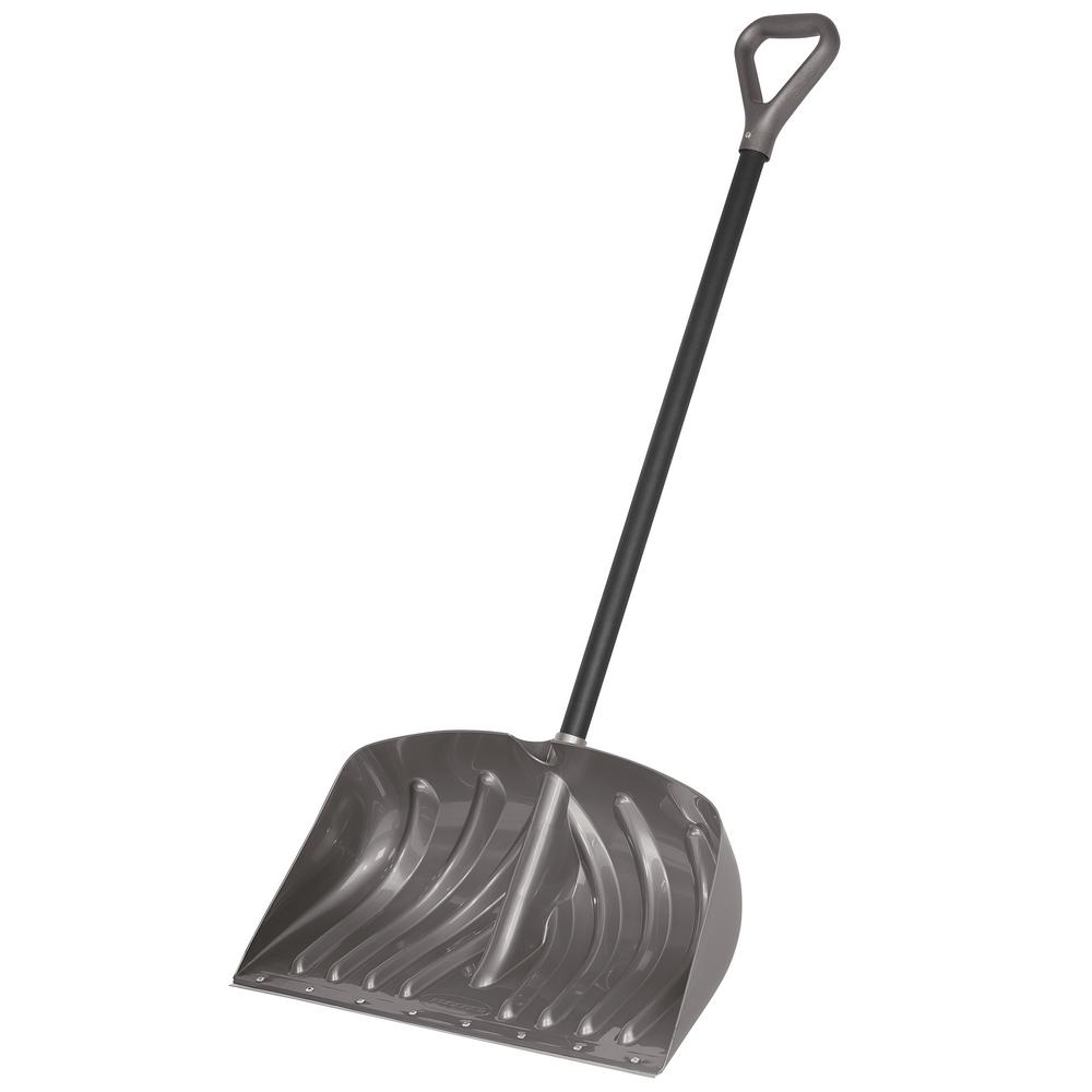 Suncast 18 in. Bent Handle Snow ShovelSC385044D The Home Depot
