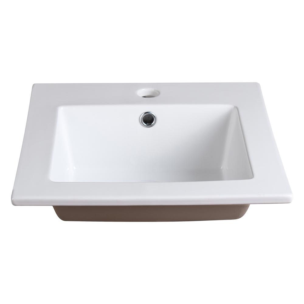 Fresca No Spacing Single Hole Drop In Bathroom Sinks Bathroom Sinks The Home Depot