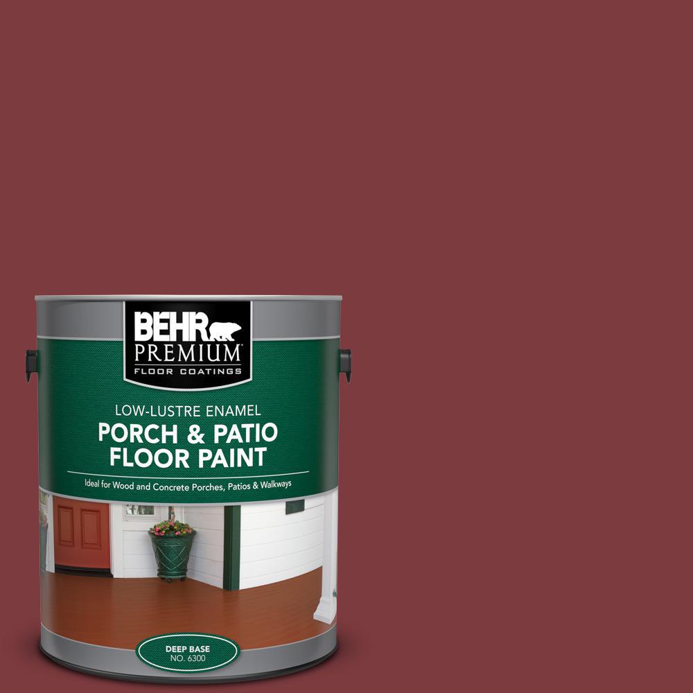 Behr Premium 1 Gal Pfc 02 Brick Red Low Lustre Enamel Interior