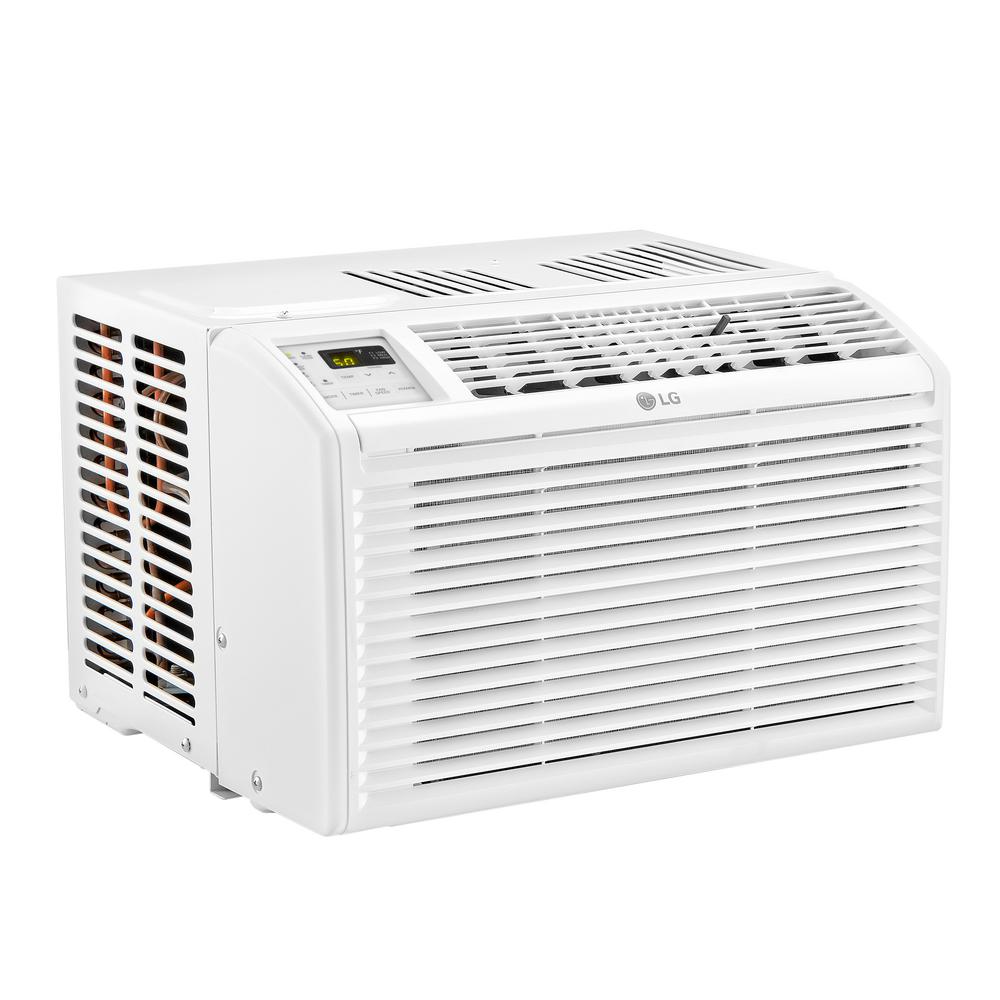Lg Electronics 6 000 Btu 115 Volt Window Air Conditioner With Remote In White Lw6017r The Home Depot