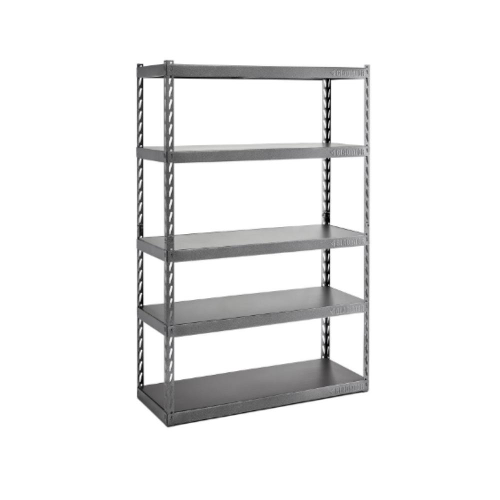 Hdx 36 In W X 72 H 18 D 5 Shelf Plastic Ventilated 72 In H X 48 W 18 D