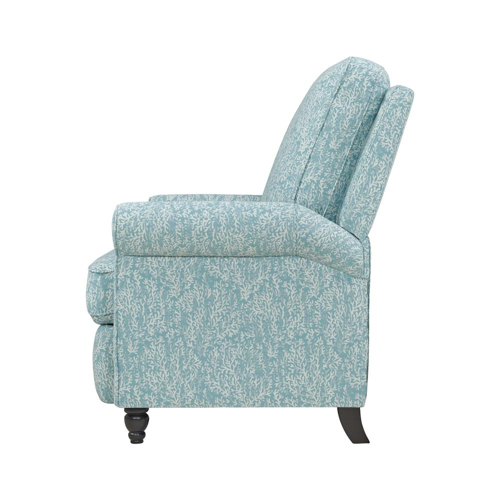 ProLounger Blue Coral Woven Fabric Push Back Recliner Chair RCL37-CRL52 ...