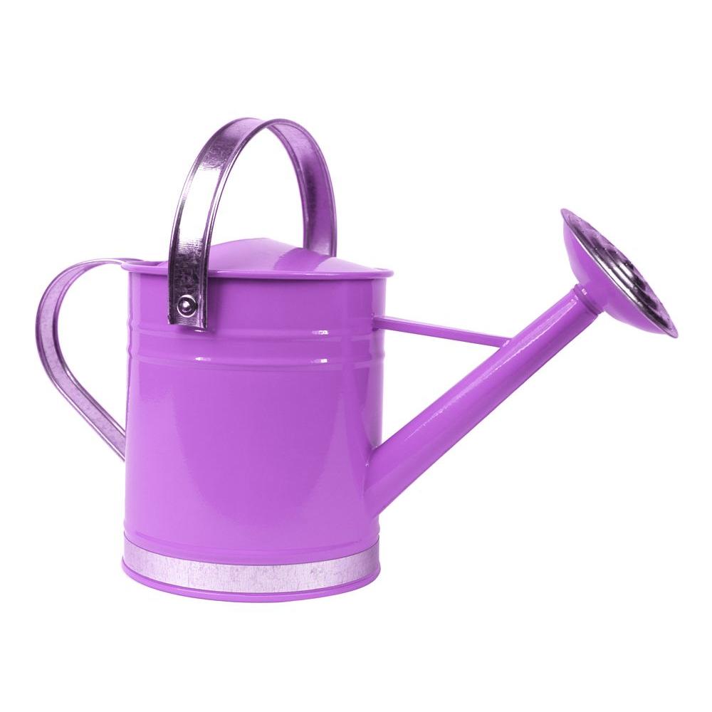 Arcadia Garden Products Basic 1 Gal Purple Metal Watering Can Wc07 Basic 1 Gal Purple Metal Watering Can