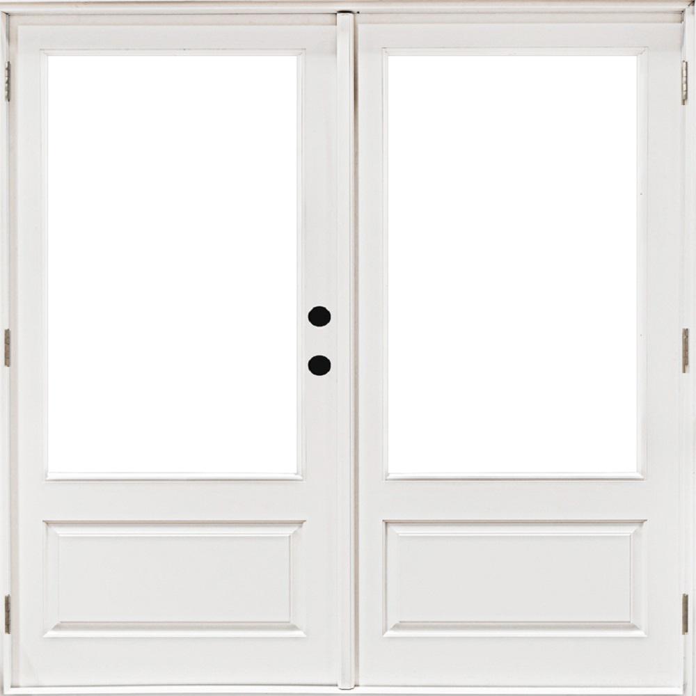 Mp Doors 72 In X 80 In Fiberglass Smooth White Left Hand