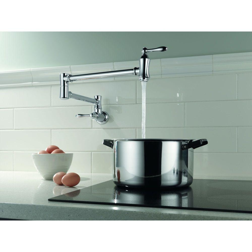 Delta Traditional Wall Mounted Potfiller In Chrome 1177lf The