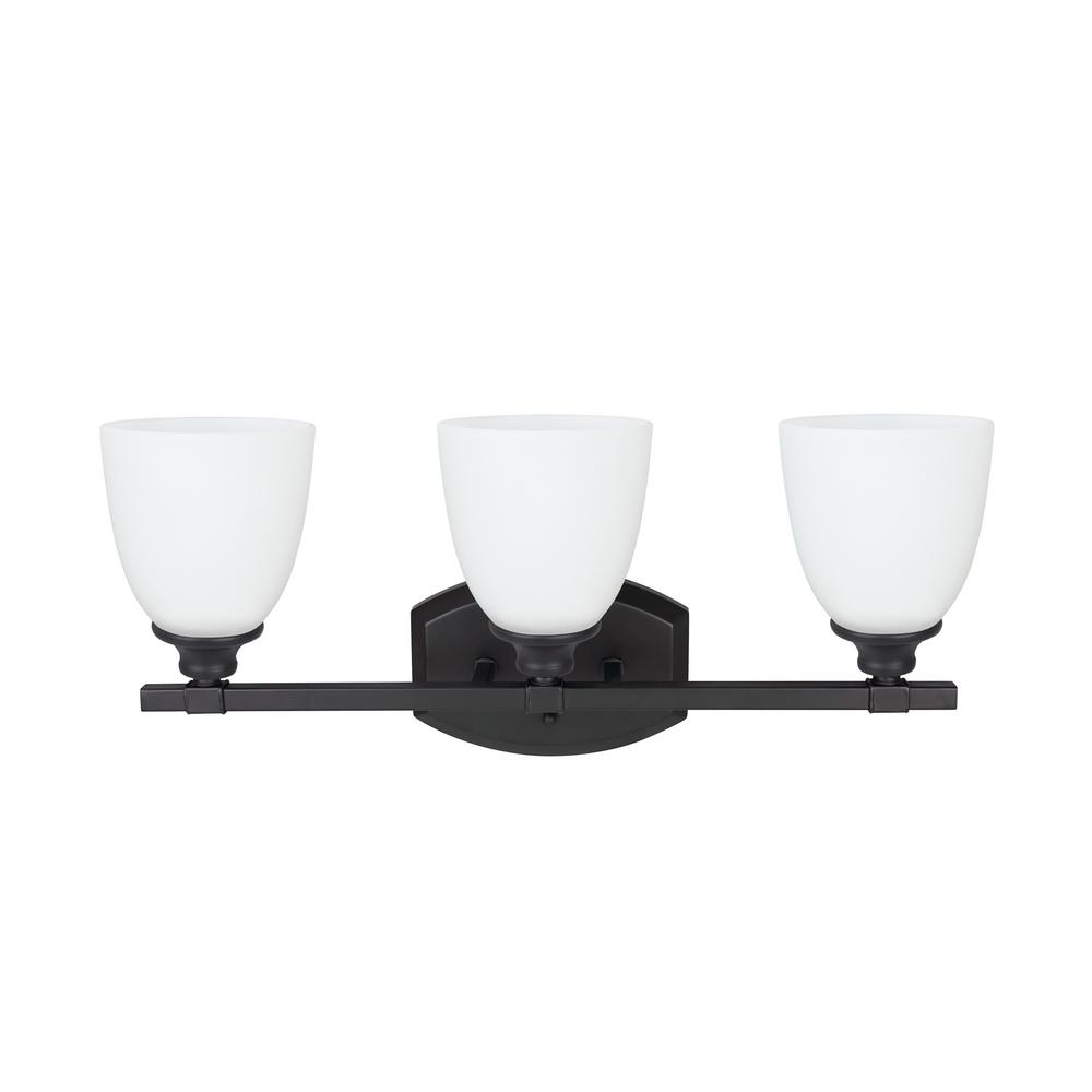 Aspen Creative Corporation 1Light Oil Rubbed Bronze Vanity Light with Clear Seeded Glass Shade
