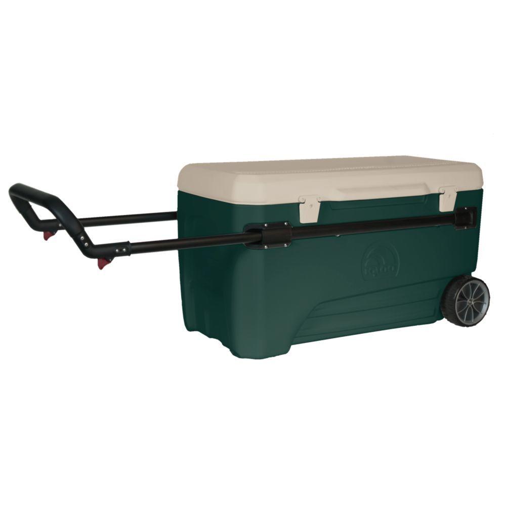 IGLOO Glide Sportsman 110 qt. 2Wheeled Cooler00045673 The Home Depot