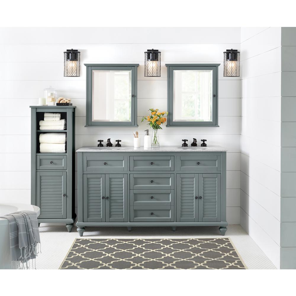 Double Sink Bathroom Vanities Bath The Home Depot