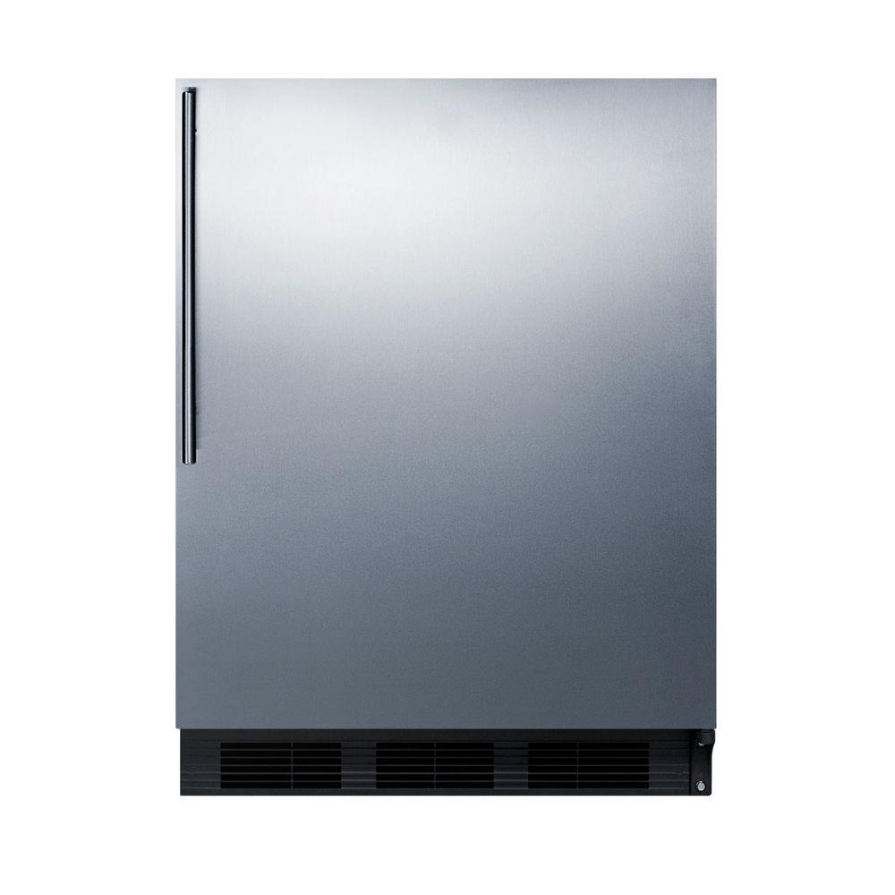 Summit Liance 24 In W 5 Cu Ft Freezerless Refrigerator Summit Liance 24 In W 5 Cu Ft Freezerless Refrigerator Stainless Steel