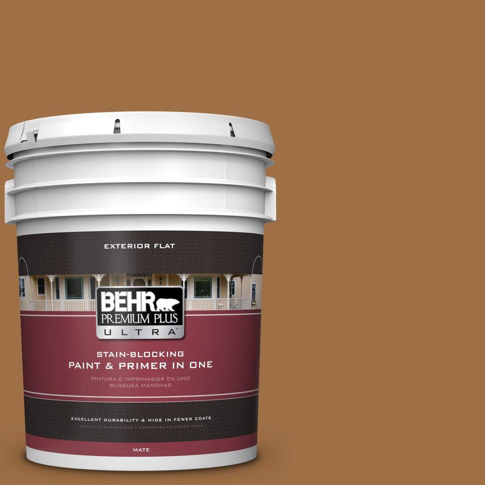 BEHR Premium Plus Ultra 5gal. S2506 Desert Clay Flat Exterior Paint