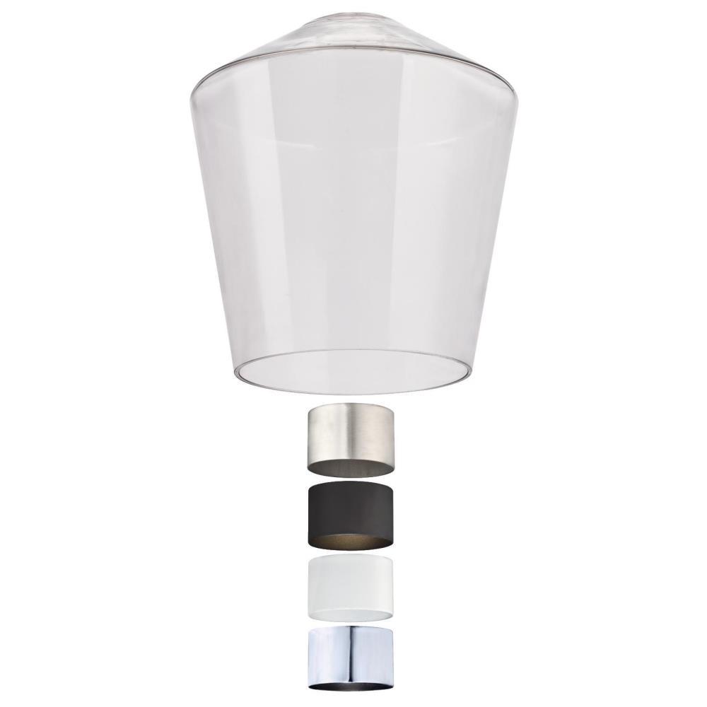 Westinghouse 8 1 2 In Clear Glass Shade Kit With Socket Covers And