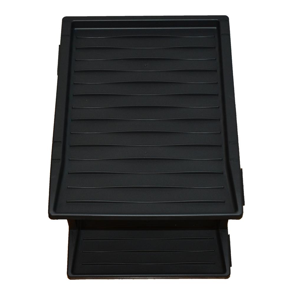 Multy Home Black Colossal 19 in. x 39 in. Rubber Boot TrayMT5100064 The Home Depot