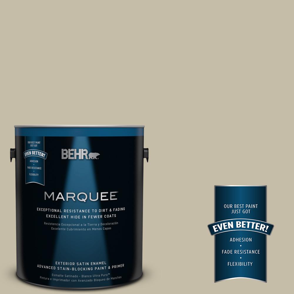 BEHR MARQUEE 1-gal. #PPU8-18 Celery Powder Satin Enamel Exterior ...