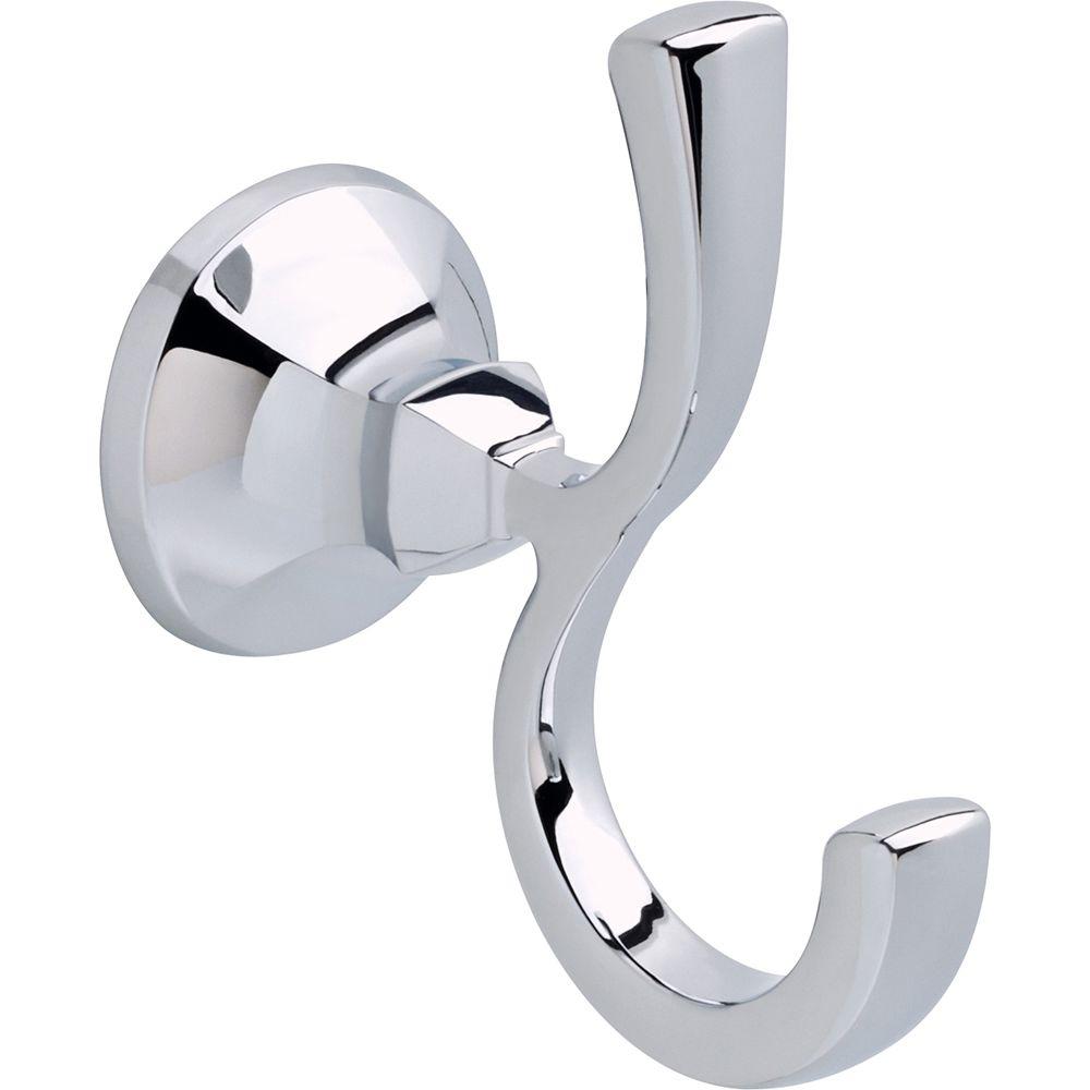 Delta Ashlyn Double Towel Hook in Chrome-76435 - The Home Depot