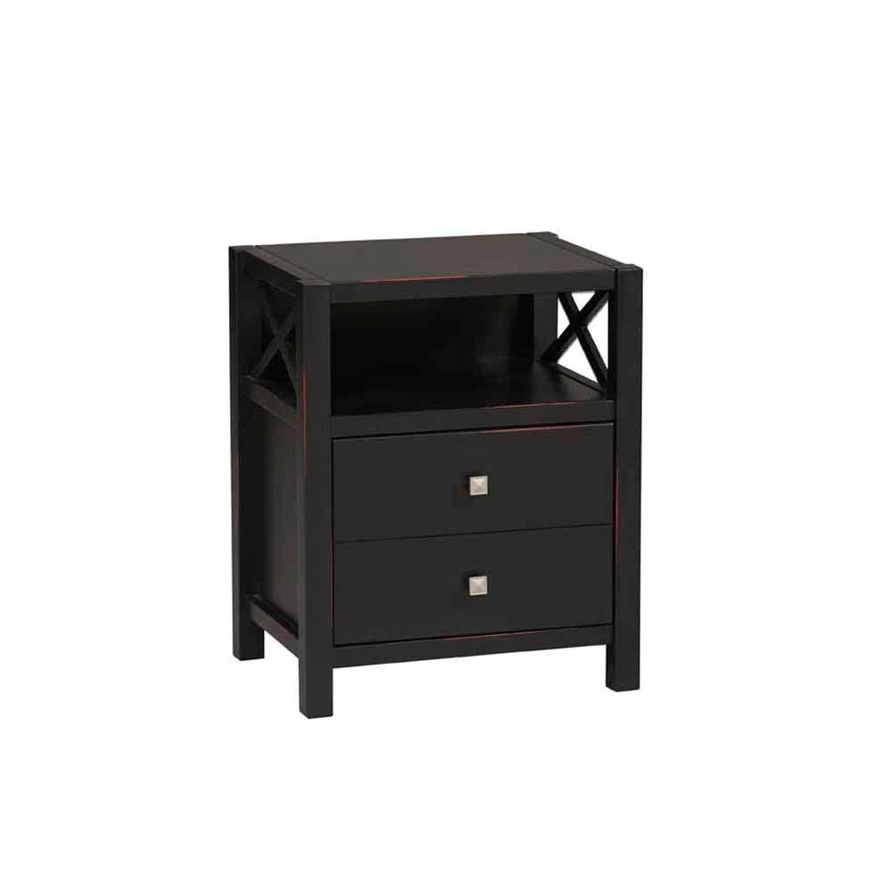 Home Decorators Collection Anna Antique Black End Table-86109C124-01-KD ...