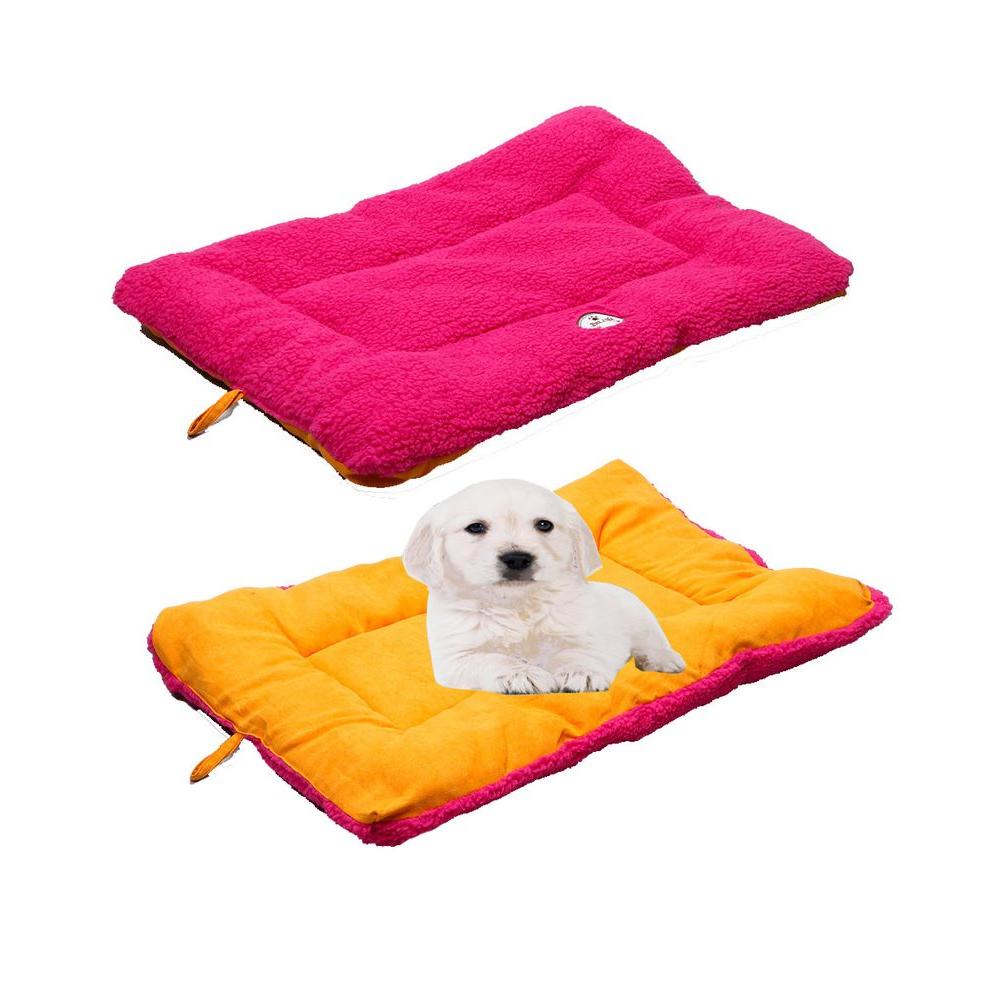 PET LIFE Eco-Paw Medium Hot Pink and Orange Reversible Pet ...