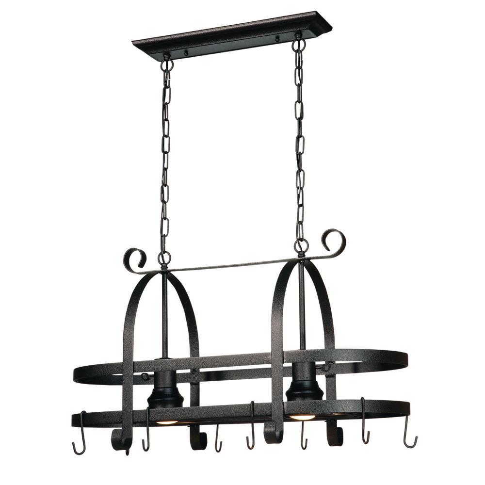 Filament Design 16.5 inch 2-Light Ebony Black Pot Rack by Filament Design