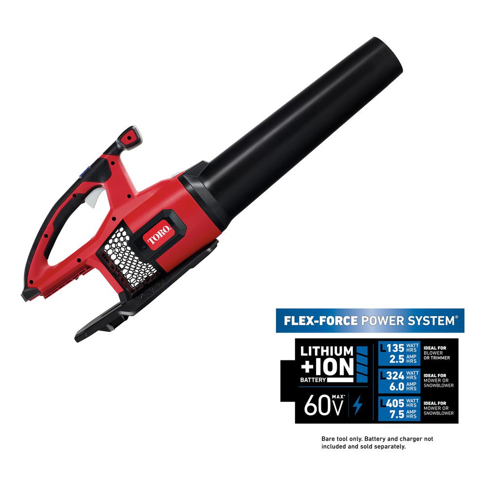 Toro 115 MPH 605 CFM 60-Volt Max Lithium-Ion Brushless Cordless Leaf ...