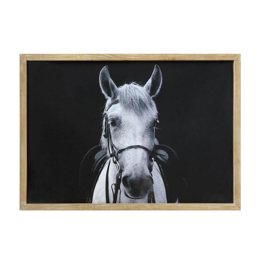 3r Studios Retreat 39 1 4 In X 27 1 2 In Horse Wood Framed Wall