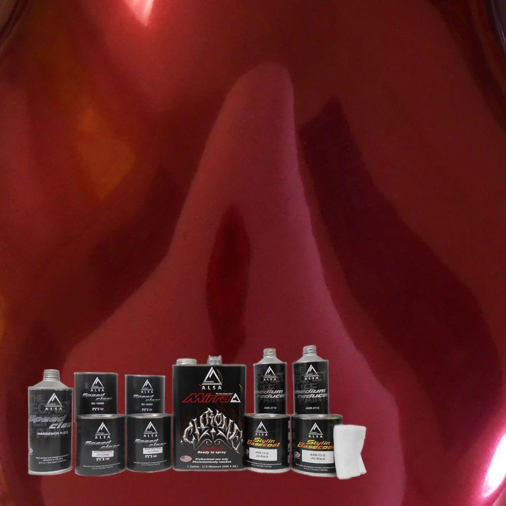 Alsa Refinish MirraChrome 1gal. Apple Red Chrome Paint KitMC