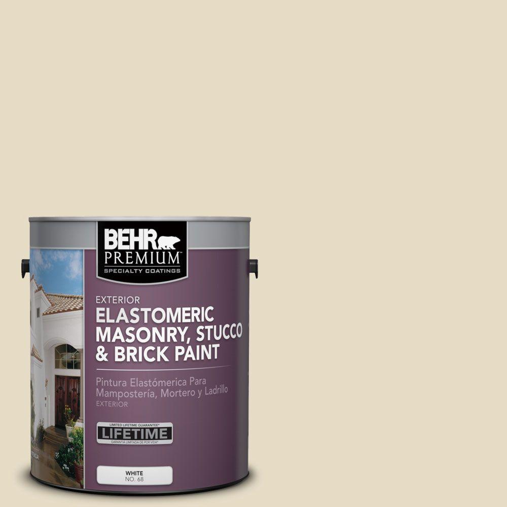 BEHR Premium 1 gal. #MS-40 Navajo White Elastomeric Masonry ...