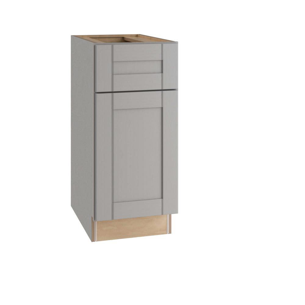 ALL WOOD CABINETRY LLC Express Assembled 12 in. x 34.5 in. x 24 in. Base Cabinet in Veiled Gray was $280.94 now $168.56 (40.0% off)