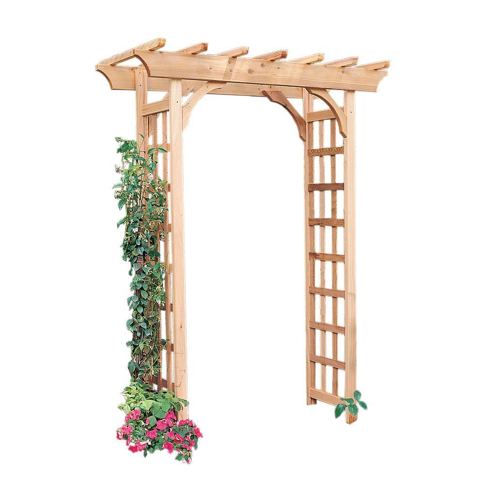 Arboria Rosedale 83 x 65 in. Outside Cedar Arbor820.6003 The Home Depot