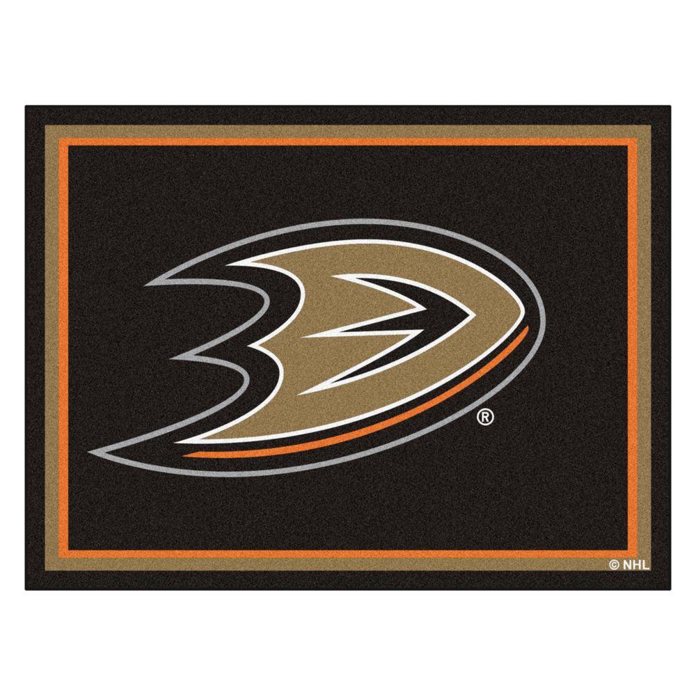 FANMATS NHL Anaheim Ducks Black 8 ft. x 10 ft. Indoor Area 